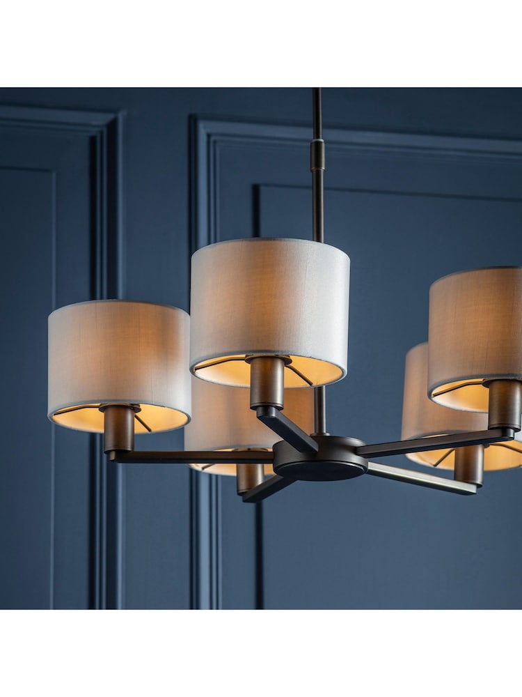 Gallery Home Antique Bronze Dalvin 5 Pendant Light - Image 2 of 8