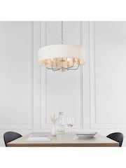 Gallery Home Silver Nixon 6 Bright Nickel Pendant Light - Image 1 of 8