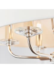 Gallery Home Silver Nixon 6 Bright Nickel Pendant Light - Image 2 of 8