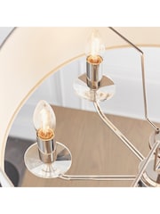 Gallery Home Silver Nixon 6 Bright Nickel Pendant Light - Image 3 of 8