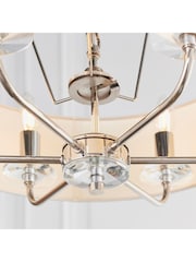 Gallery Home Silver Nixon 6 Bright Nickel Pendant Light - Image 4 of 8