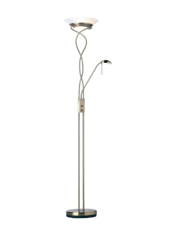 Gallery Home Antique Brass Monroe Floor Lamp - Image 1 of 1 Gallery Home Antique Brass Monroe Floor Lamp - Image 1 of 1