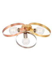 Gallery Home Brass Halo 3 Ceiling Light - Image 2 of 3