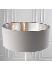 Gallery Home Charcoal Grey Harrington 3 Nickel Floor Light - Image 5 of 8