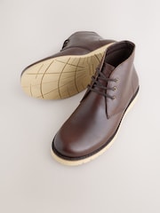 Tan Brown Sports Wedge Chukka Boots - Image 4 of 5
