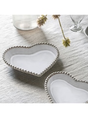 Gallery Home 3 Pack Grey Heartstone Plates - Image 1 of 5