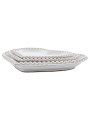 Gallery Home 3 Pack Grey Heartstone Plates - Image 4 of 5