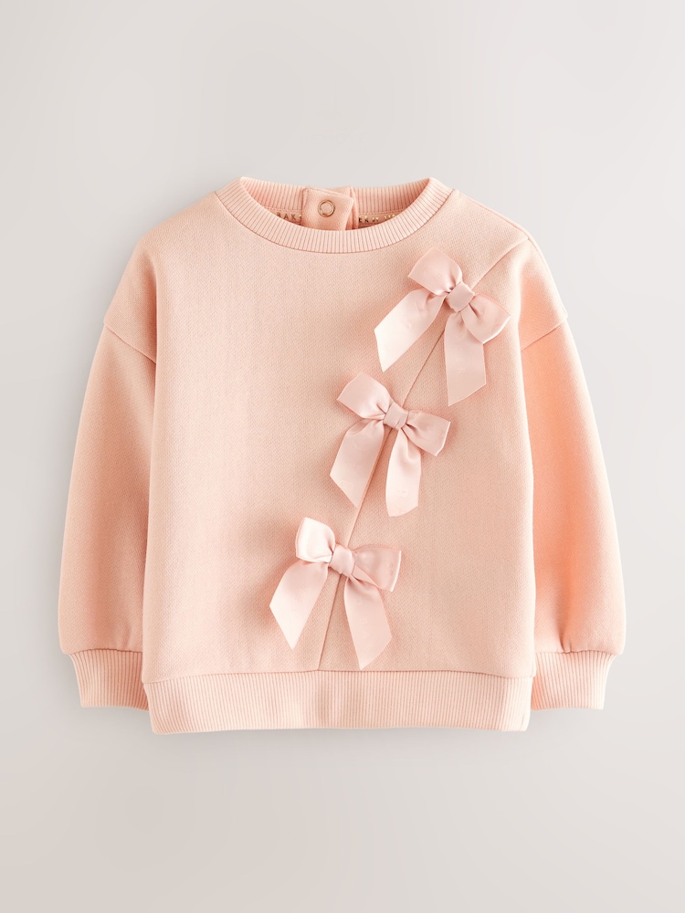 Baker by Ted Baker Bow Detail Sweatshirt - Image 1 of 6 Baker by Ted Baker Bow Detail Sweatshirt - Image 1 of 6