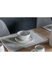 Gallery Home Set of 4 White Honeycomb Cereal Bowls - Image 2 of 7