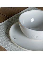 Gallery Home Set of 4 White Honeycomb Cereal Bowls - Image 3 of 7