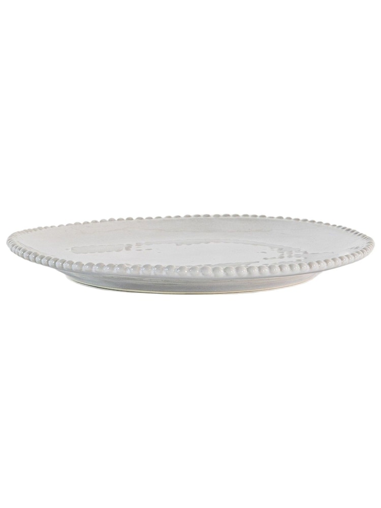 Gallery Home 4 Pack Cream Nature Beaded Side Plates - Image 3 of 3