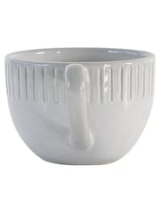 Gallery Home Cream Earthen Ridged Mugs 4 Pack - Image 4 of 4