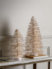 Gallery Home White Sparkling Brush Tree Large White Ornaments - Image 1 of 3