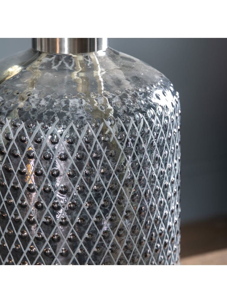 Gallery Home Grey Erina Etched Large Lustre Vase - Image 2 of 3