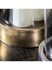 Gallery Home Brass Landon Hurricane Candle Holder - Image 2 of 5