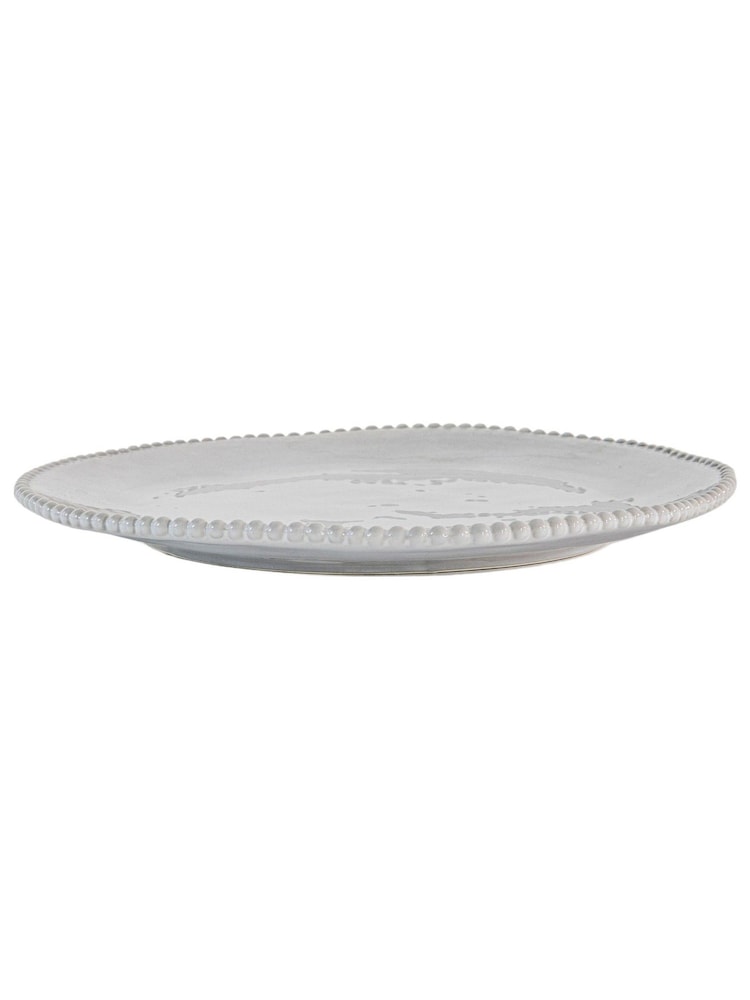 Gallery Home 4 Pack Cream Pure Beaded Dinner Plates - Image 3 of 3