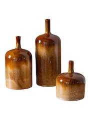 Gallery Home Set of 3 Brown Khalid Trio Ornaments - Image 4 of 4