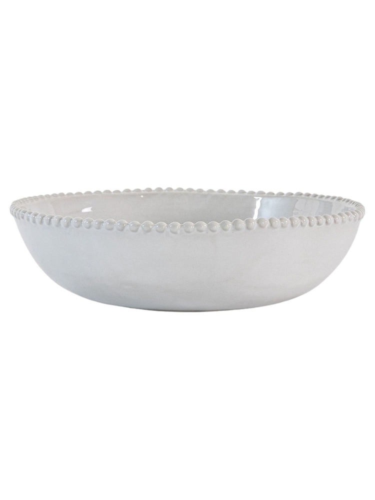 Gallery Home 4 Pack Cream Pure Beaded Pasta Bowls - Image 3 of 3