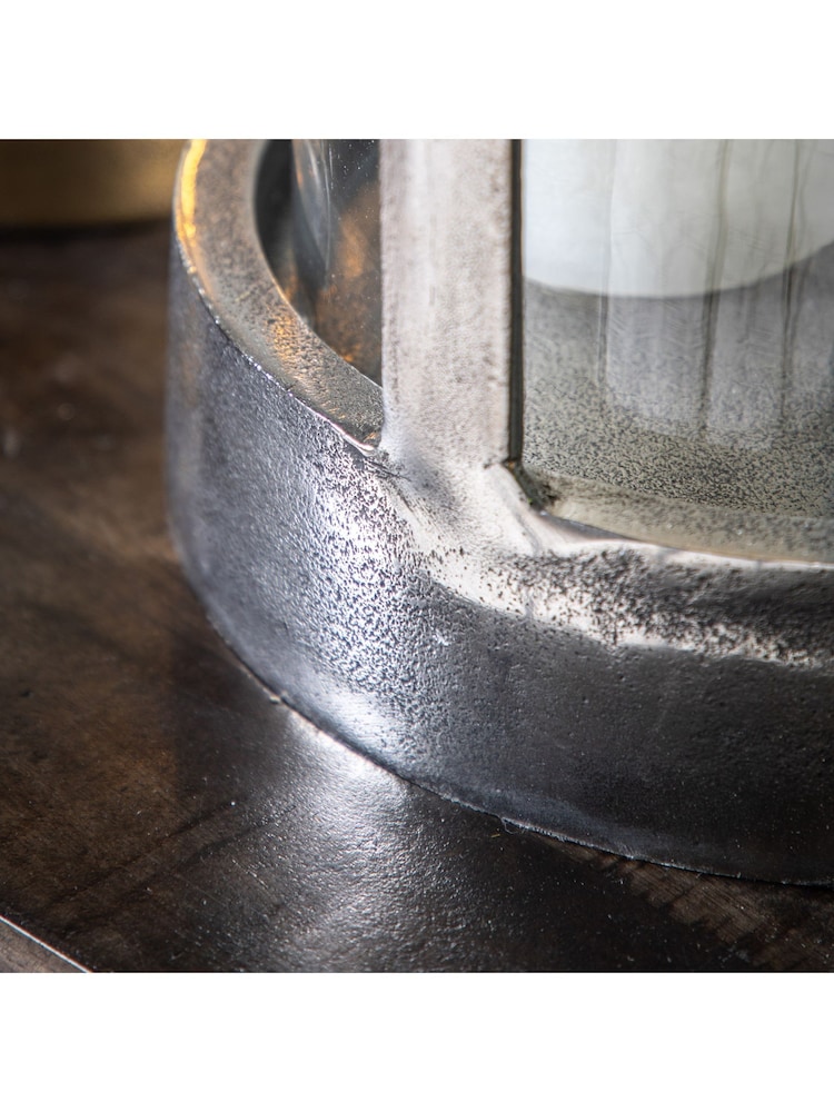 Gallery Home Nickel Landon Hurricane Candle Holder - Image 2 of 3