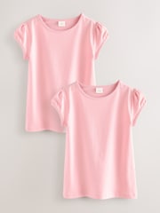 Pink - T-Shirts mit Puffärmeln im 2er-Pack (3–16 J.) - Bild 1 von 6