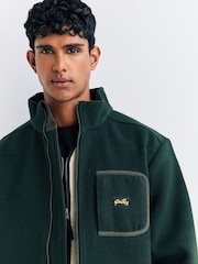 Stan Ray Green Wool Fleece Jacket - Image 3 of 4