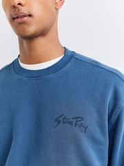 Stan Ray Blue Crew Sweatshirt - Image 4 of 4
