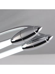 Gallery Home Chrome Harper LED Dual Ceiling Light - Image 2 of 5