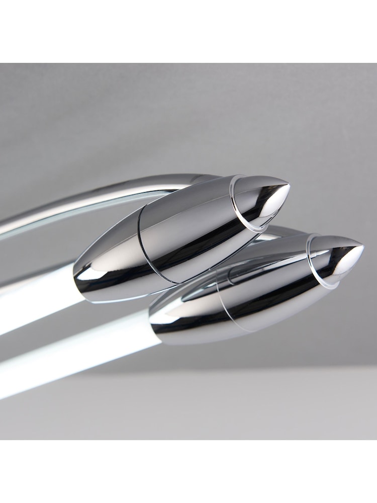 Gallery Home Chrome Harper LED Dual Ceiling Light - Image 2 of 5 Gallery Home Chrome Harper LED Dual Ceiling Light - Image 2 of 5