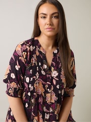 Evans – schwarze Bluse mit Biesen - Bild 2 von 6