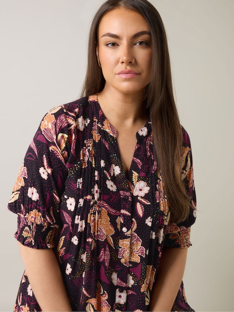 Evans – schwarze Bluse mit Biesen - Bild 2 von 6