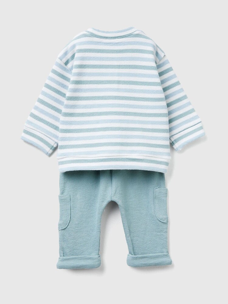 Benetton Baby Striped Top & Trousers Set - Image 2 of 3