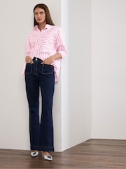 Розовый - Star by Julien MacDonald Stripe Stretch Shirt - Image 3 of 6