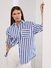 Синий - Star by Julien MacDonald Stripe Stretch Shirt - Image 1 of 6