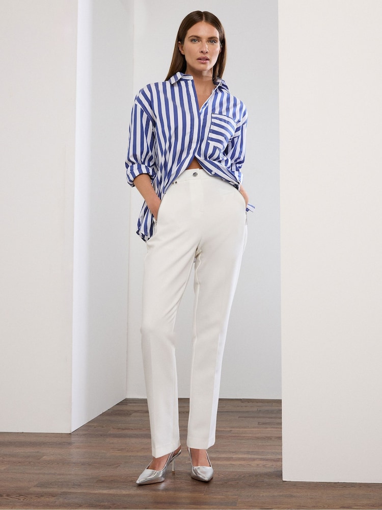 Синий - Star by Julien MacDonald Stripe Stretch Shirt - Image 2 of 6