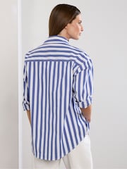 Синий - Star by Julien MacDonald Stripe Stretch Shirt - Image 5 of 6