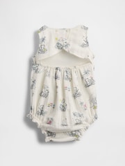 Gap White Crinkle Gauze Bubble Shorty One-Piece - Image 2 of 2