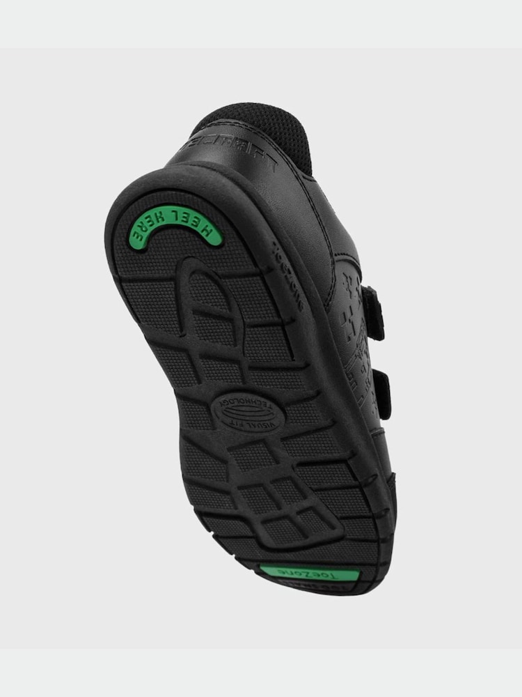ToeZone Boys Minecraft Rip Tape School Black Shoes - Image 10 of 10