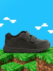 ToeZone Boys Minecraft Rip Tape School Black Shoes - Image 6 of 10
