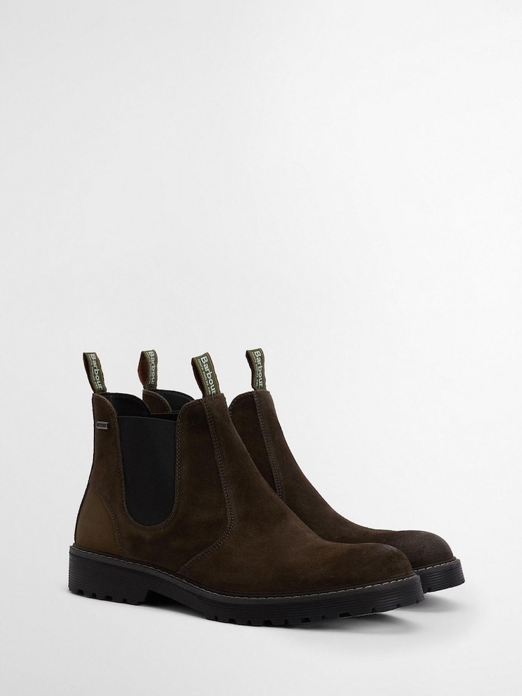Barbour® Tan Brown Patton Leather Chelsea Boot - Image 2 of 7