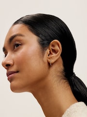Ted Baker Gold tone Heplie: Crystal Hoop Earrings - Image 5 of 6