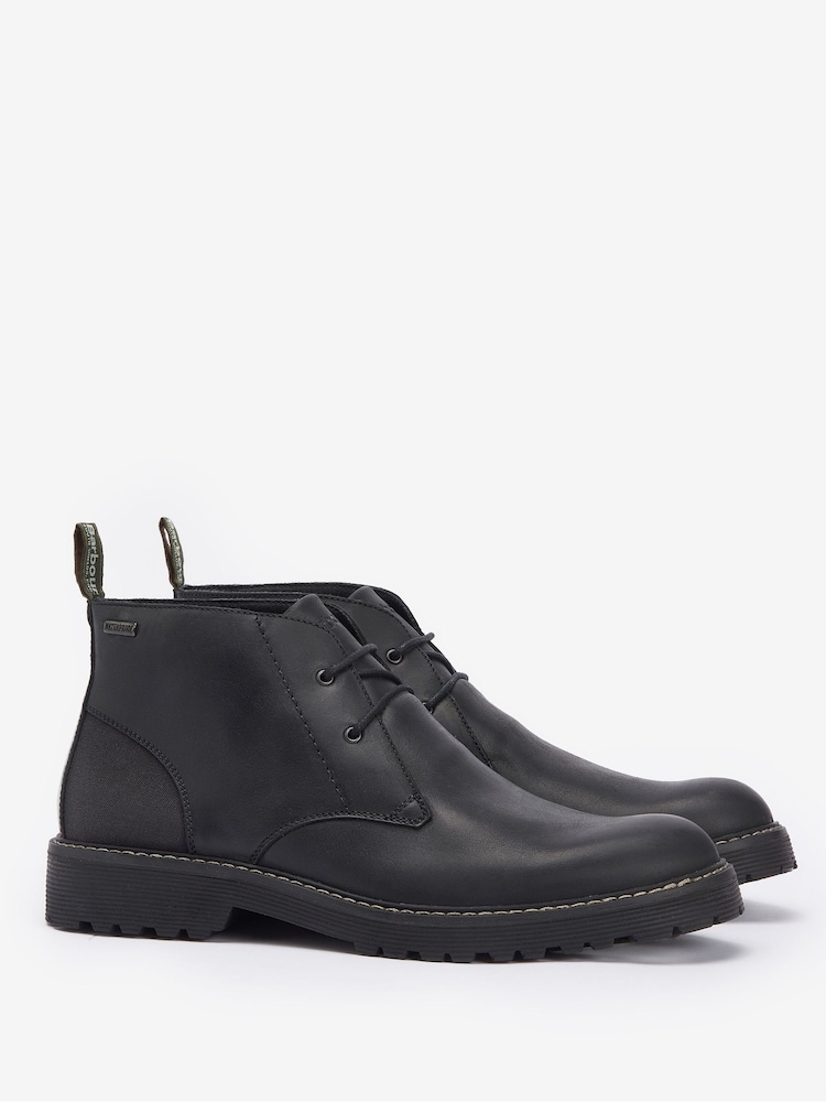 Barbour® Black Maxwell Leather Chukka Boot - Image 2 of 6 Barbour® Black Maxwell Leather Chukka Boot - Image 2 of 6