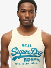 Superdry White Vintage Logo Cali Vest - Image 4 of 6