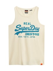 Superdry White Vintage Logo Cali Vest - Image 5 of 6
