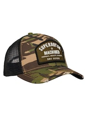 Superdry Green Dirt Road Trucker 100% Cotton Cap - Image 1 of 3
