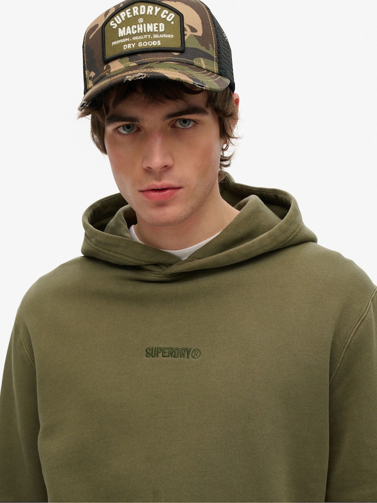 Superdry Green Dirt Road Trucker 100% Cotton Cap - Image 3 of 3