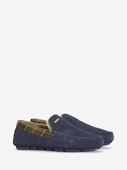 Barbour® Blue Monty Moccasin Slippers - Image 2 of 6