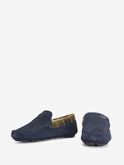 Barbour® Blue Monty Moccasin Slippers - Image 4 of 6