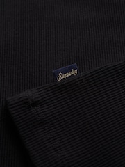 Superdry Black Essential Lace Trim Cami 100% Cotton Camisole - Image 6 of 6