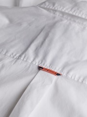 Superdry White Essentials Tailored Lite 100% Cotton Shirt - Image 6 of 6
