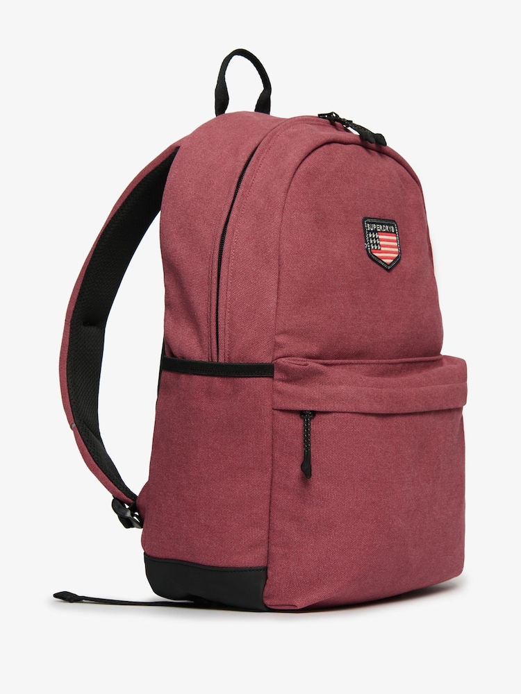 Superdry Red Workwear Canvas Montana Backpack - Image 2 of 6